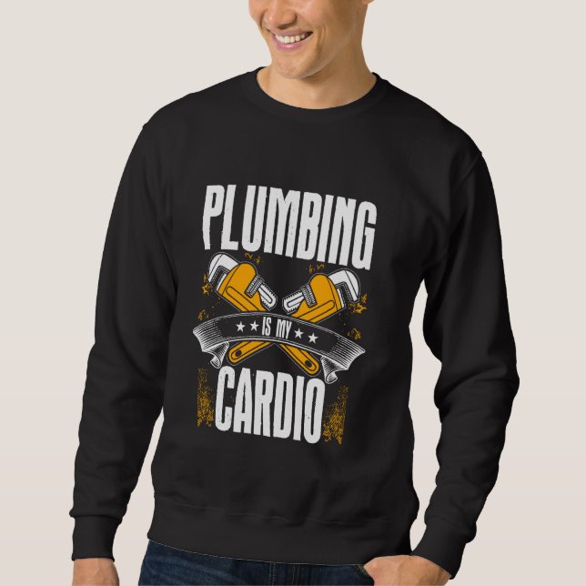 Plumber Tool Plumbing Pipefitter Essentials Funny  Sweatshirt (Front)