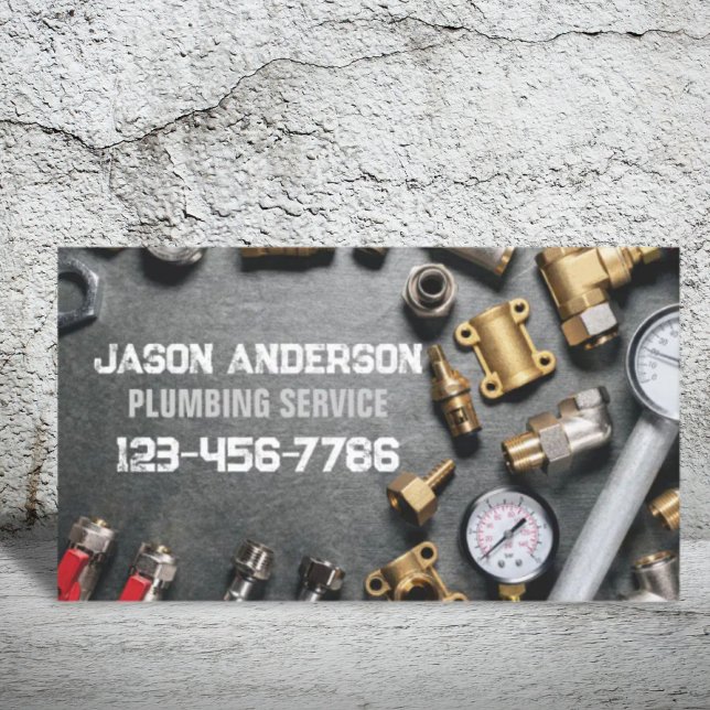 Plumber Tools Faucet  Handyman Pluming Service  Business Card (Plumber Tools Faucet Handyman Pluming Service Business Card)