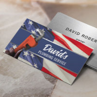 Plumber Wrench Professional Plumbing Patriotic