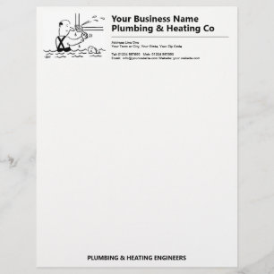 Plumbers and Plumbing Business Letterhead