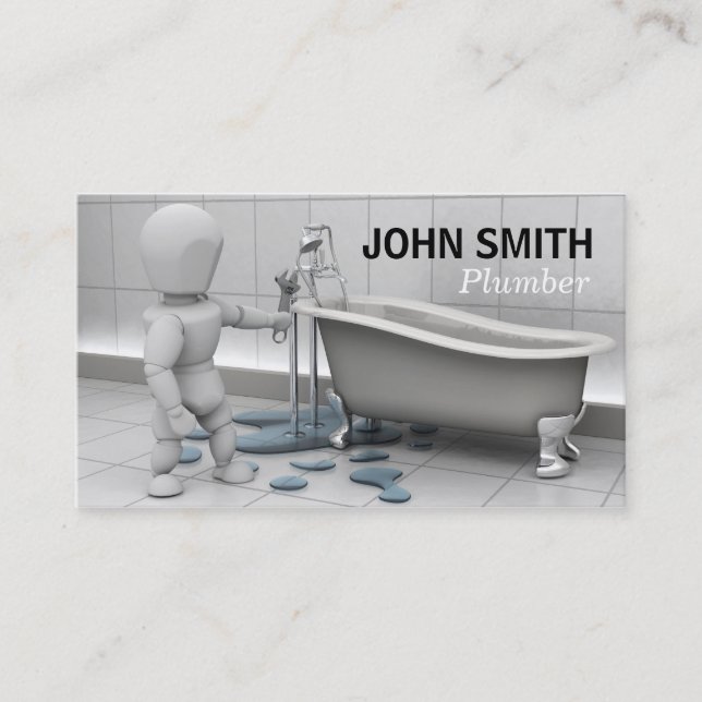 Plumbers Business Card (Front)