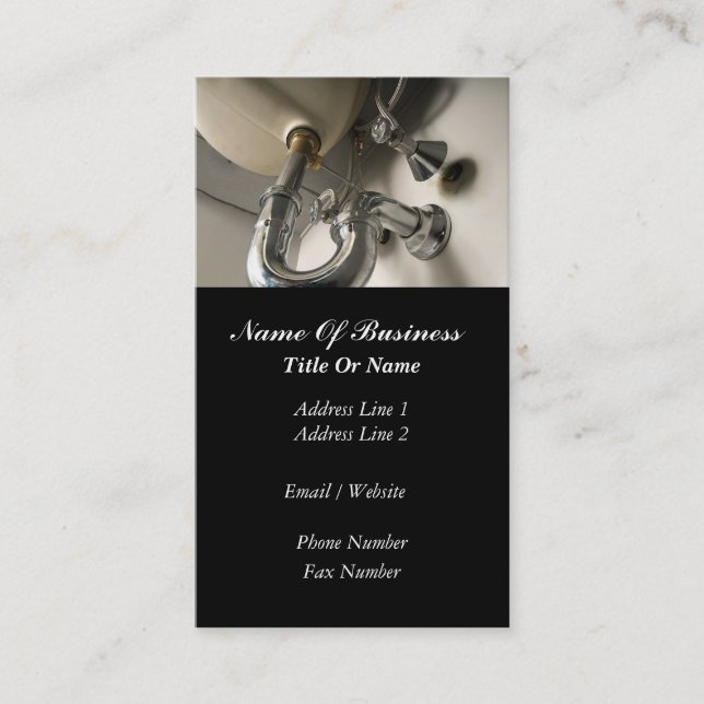 Plumbers Business Card (Front)