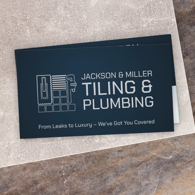 Plumbing and Tiling Services Business Card (Creator Uploaded)