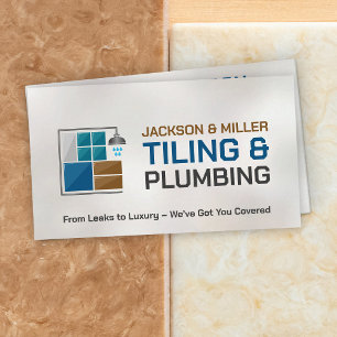 Plumbing and Tiling Services Business Card