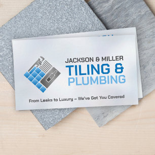 Plumbing and Tiling Services Business Card
