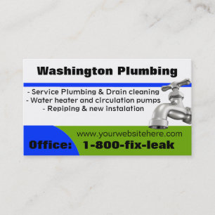 Plumbing business card
