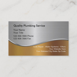 Plumbing Business Card