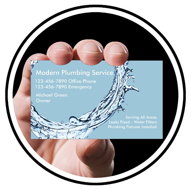 Plumbing Business Card (Creator Uploaded)