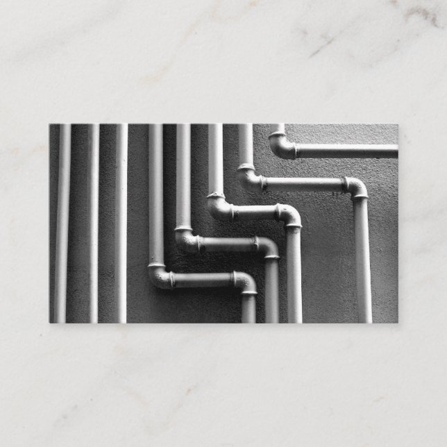 Plumbing business card template (Front)