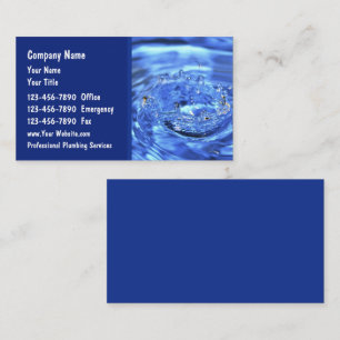 Plumbing Business Cards