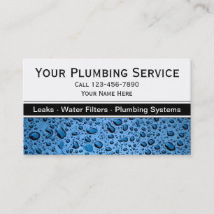 Plumbing Business Cards