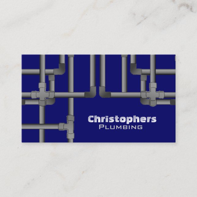 Plumbing Business Cards (Front)