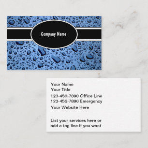 Plumbing Business Cards