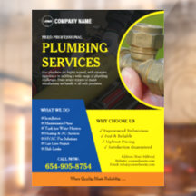 Plumbing Business Services Custom Window Cling