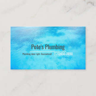 Plumbing Company Business Card