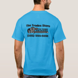 Plumbing Contractor Humour, Funny Advertising T-Shirt