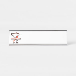 Plumbing Do It Desk Name Plate