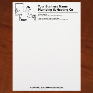 Plumbing & Heating Company Letterhead