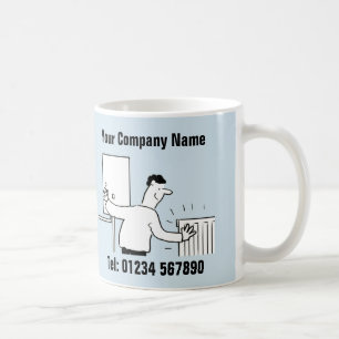 Plumbing & Heating Services Cartoon Mug