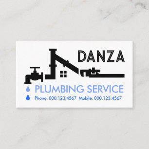 Plumbing Pipe Home Frame Business Card