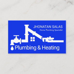 Plumbing Pipe Home Frame Business Card