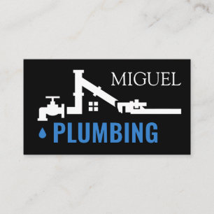 Plumbing Pipe Home Frame Business Card