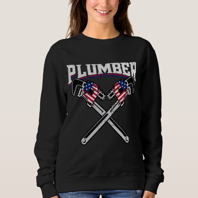 Plumbing Pipefitters Plumber Sweatshirt (Front)