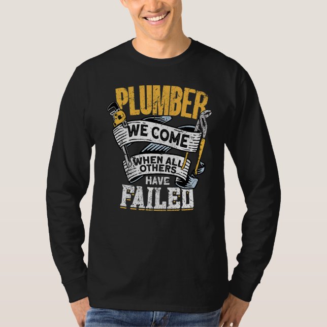 Plumbing Pipefitters Plumber T-Shirt (Front)