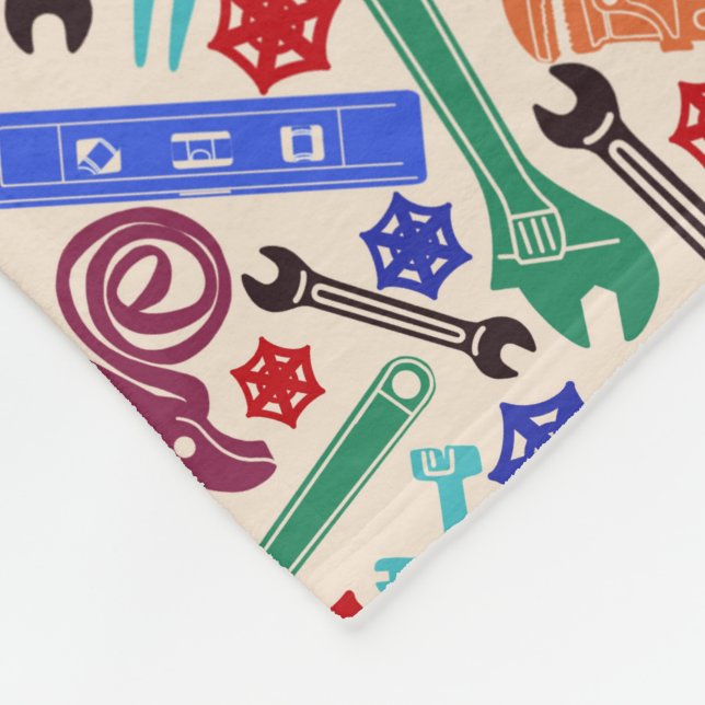 Plumbing, Pipefitting, Steamfitter Tools Fleece Blanket (Corner)