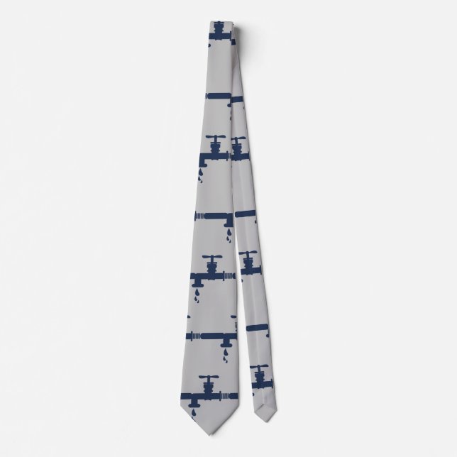 Plumbing Profession Dad Gift Tie (Front)