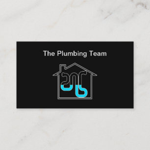Plumbing Professional Service Team Business Card