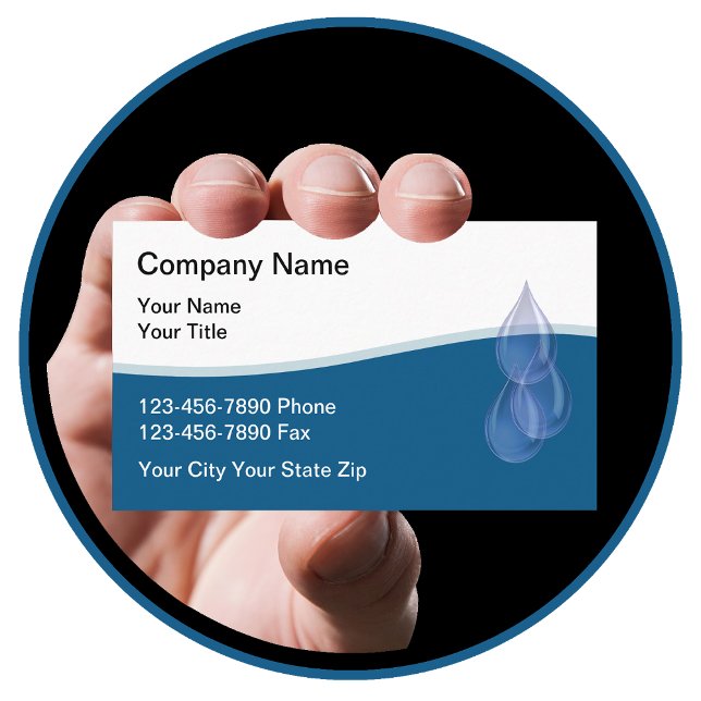 Plumbing Service And Water Filtration Business Card (Creator Uploaded)
