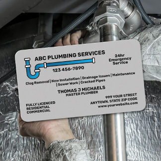 Plumbing Service Business Card