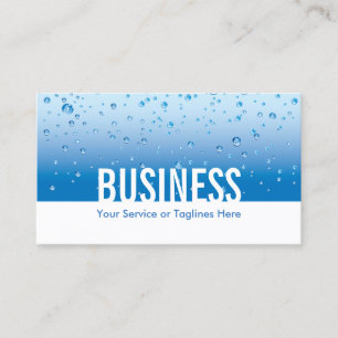 Plumbing Service Water Background Plumber Business Card