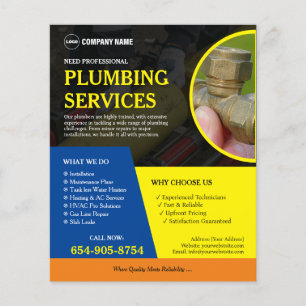 Plumbing Services Custom  Flyer