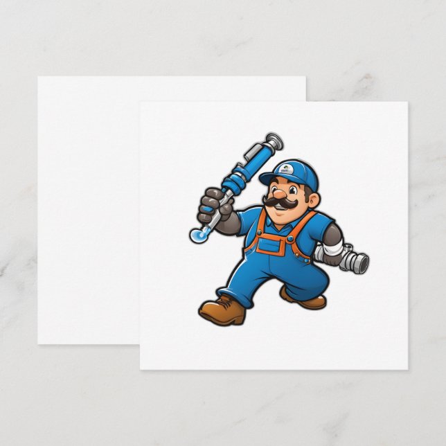 plumbing services logo (Front/Back)