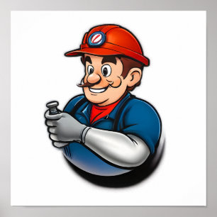 plumbing services logo poster