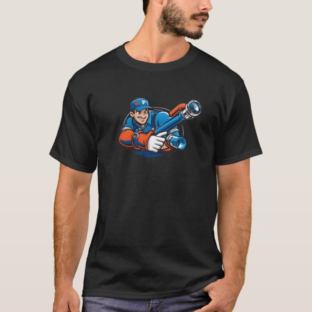 plumbing services logo T-Shirt (Front)