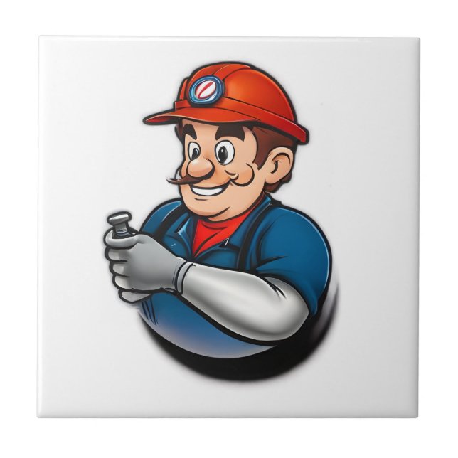 plumbing services logo tile (Front)