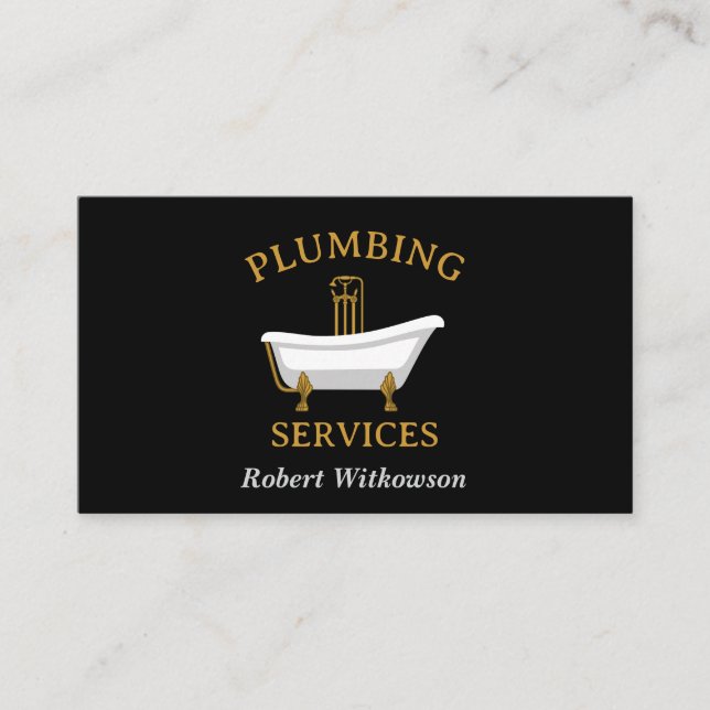  Plumbing Services Sanitary Business Card (Front)
