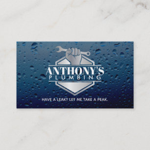 Plumbing Slogans Business Cards