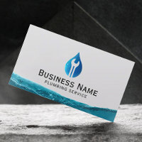 Plumbing Tool Water Drop Logo Professional Plumber