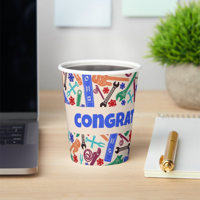  Plumbing Tools, Construction Paper Cups (Insitu)