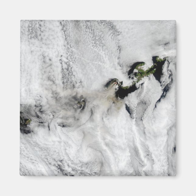 Plume from Okmok Volcano, Aleutian Islands 2 Magnet (Front)