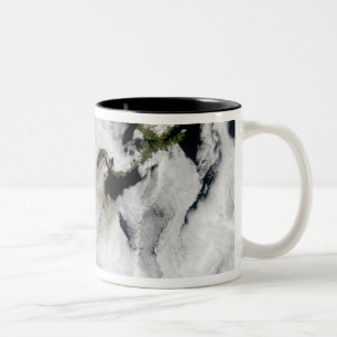 Plume from Okmok Volcano, Aleutian Islands 2 Two-Tone Coffee Mug