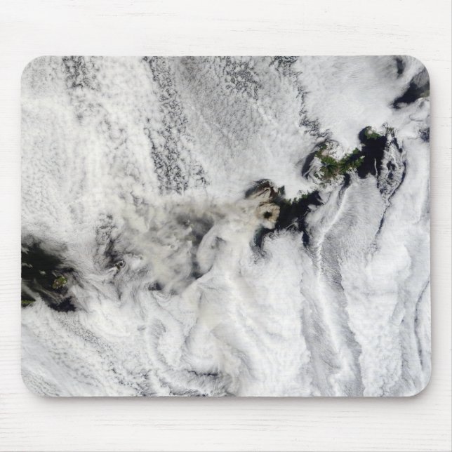 Plume from Okmok Volcano, Aleutian Islands Mouse Pad (Front)