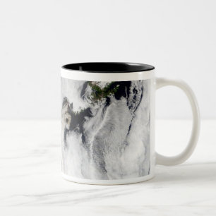 Plume from Okmok Volcano, Aleutian Islands Two-Tone Coffee Mug