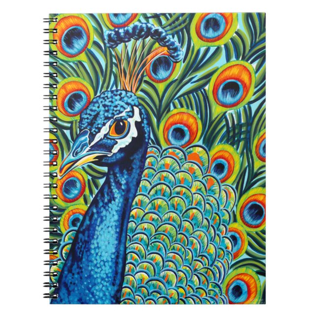 Plumed Peacock I Notebook (Front)