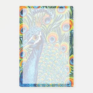 Plumed Peacock I Post-it Notes