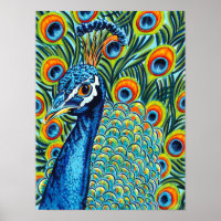 Plumed Peacock I